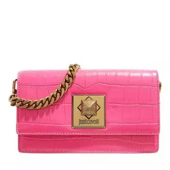 Кошелек range g snake lock sketch 5 wallet fuchsia Just Cavalli, розовый