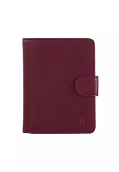 Кошелек RFID BLOCKING COLOURED DESIGN WITH ZIPPER COIN POCKET SNAP CLOSURE CREDIT CARD HOLDERS DUDU, бордо