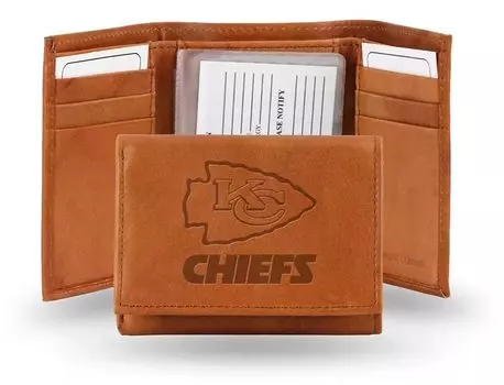Кошелек Rico NFL Kansas City Chiefs с тиснением втрое