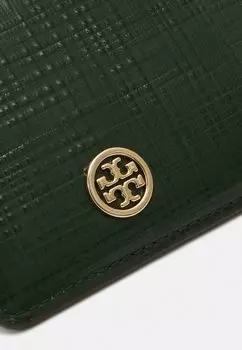 Кошелек ROBINSON CROSSHATCHED Tory Burch, зеленый