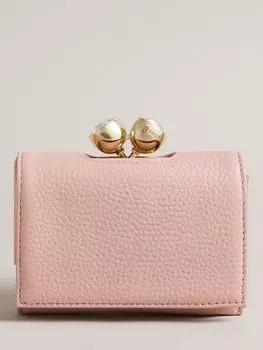 Кошелек Rosiela среднего размера из зерненой кожи Ted Baker, светло-розовый