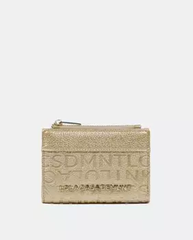 Кошелек с эффектом кожи и монограммой Lola Casademunt, золотой