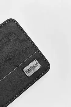 Кошелек с эффектом кожи с контрастной строчкой PULL&amp;BEAR