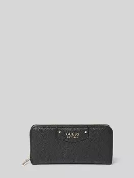 Кошелек с этикеткой, модель «BRENTON» Guess, черный
