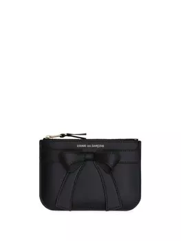 Кошелек с большим бантом Comme Des Garons Wallet, черный