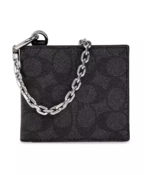 Кошелек с цепочкой Coach, черный