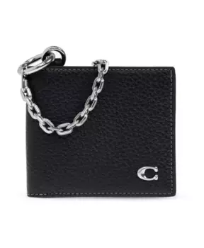 Кошелек с цепочкой Coach, черный