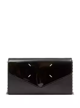 Кошелек с цепочкой и декором Four Stitch MAISON MARGIELA, черный