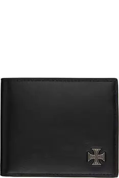 Кошелек с черной эмблемой креста Enfants Riches Dprims