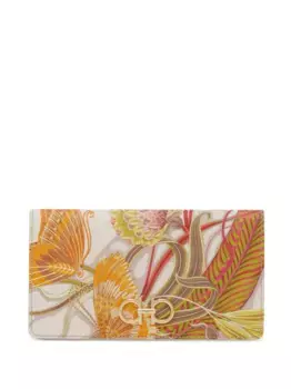 Кошелек с декором Gancini Ferragamo, белый