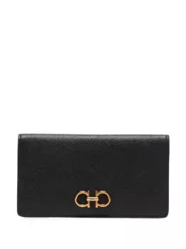 Кошелек с декором Gancini Ferragamo, черный