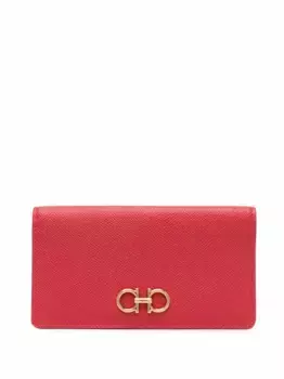 Кошелек с декором Gancini Ferragamo, красный