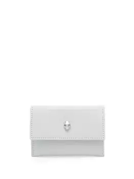 Кошелек с декором Skull Alexander McQueen, серый