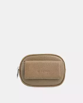 Кошелек с держателем для карт из коровьей кожи El Potro, цвет Camel