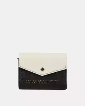 Кошелек с двухцветным эффектом кожи Lola Casademunt, цвет Crudo