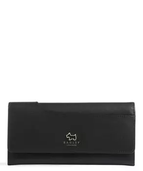 Кошелек с карманами из мелкозернистой яловой кожи. Radley London, черный