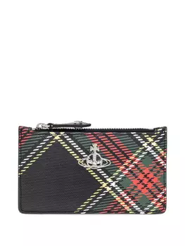 Кошелек с клетчатым принтом Vivienne Westwood, черный