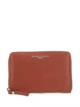 Кошелек с круговой молнией GIANNI CHIARINI, коричневый