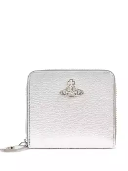 Кошелек с круговой молнией и декором Orb Vivienne Westwood, серый