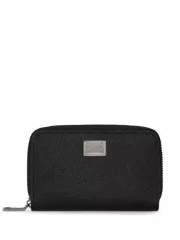 Кошелек с круговой молнией и логотипом DOLCE & GABBANA, черный