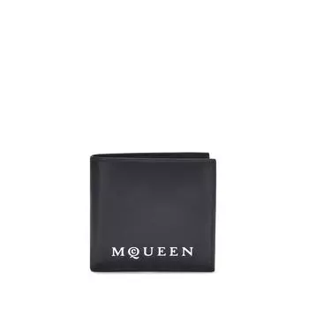 Кошелек с логотипом Alexander McQueen, черный