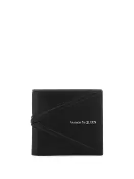 Кошелек с логотипом Alexander McQueen, черный