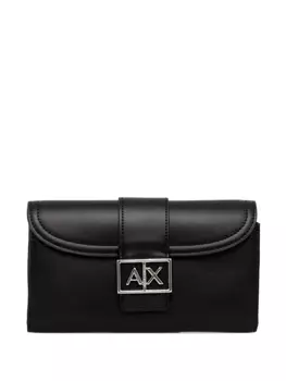 Кошелек с логотипом Armani Exchange, черный