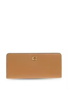 Кошелек с логотипом Coach, коричневый