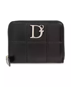 Кошелек с логотипом Dsquared2, черный