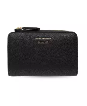 Кошелек с логотипом Emporio Armani, черный
