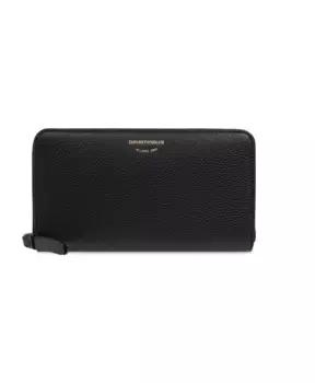 Кошелек с логотипом Emporio Armani, черный