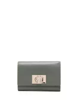 Кошелек с логотипом Furla, зеленый
