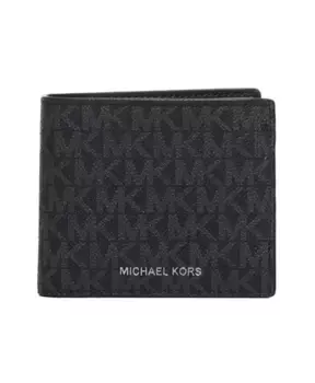 Кошелек с логотипом и несколькими отделениями Michael Kors, черный