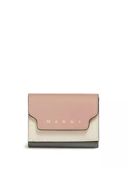 Кошелек с логотипом и печатью Marni, розовый