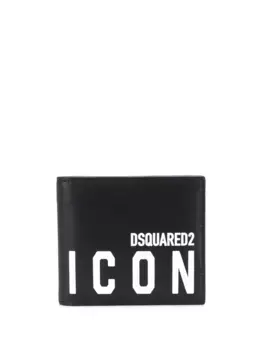 Кошелек с логотипом Icon DSQUARED2, черный