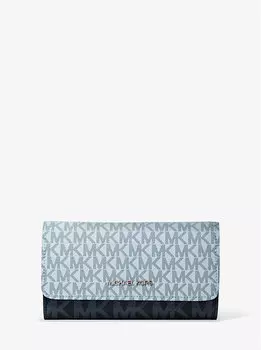 Кошелек с логотипом Jet set travel в три сложения Michael Kors, мультиколор