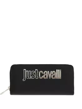Кошелек с логотипом Just Cavalli, черный