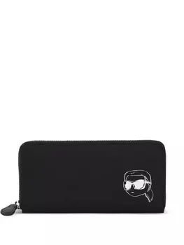 Кошелек с логотипом Karl Lagerfeld, черный