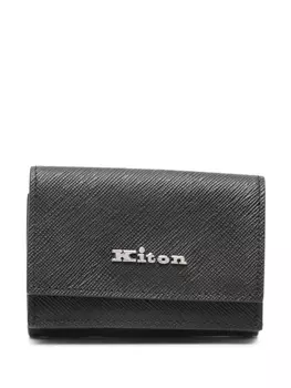 Кошелек с логотипом Kiton, черный