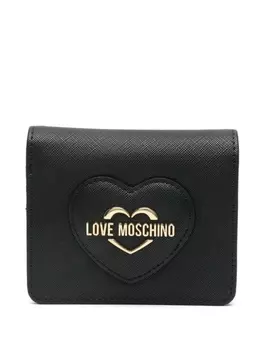 Кошелек с логотипом Love Moschino, черный