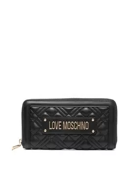 Кошелек с логотипом Love Moschino, черный
