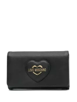 Кошелек с логотипом Love Moschino, черный