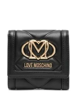 Кошелек с логотипом Love Moschino, черный