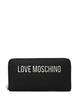 Кошелек с логотипом Love Moschino, черный