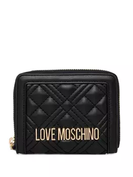 Кошелек с логотипом Love Moschino, черный