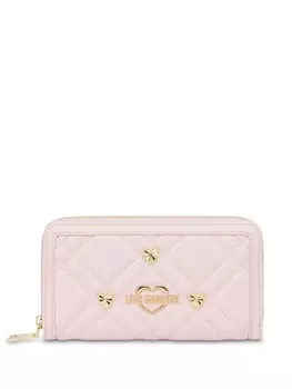 Кошелек с логотипом Love Moschino, розовый