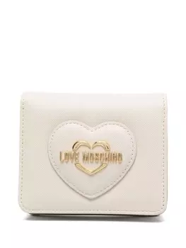 Кошелек с логотипом Love Moschino, серый