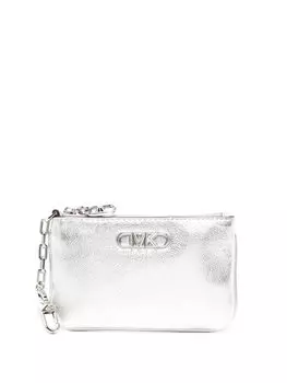 Кошелек с логотипом Michael Kors, серебристый