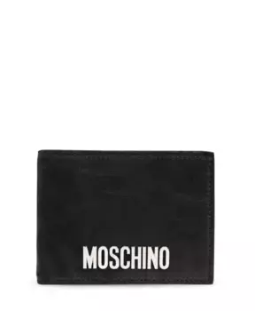 Кошелек с логотипом Moschino, черный