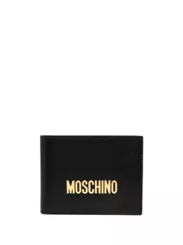 Кошелек с логотипом Moschino, черный